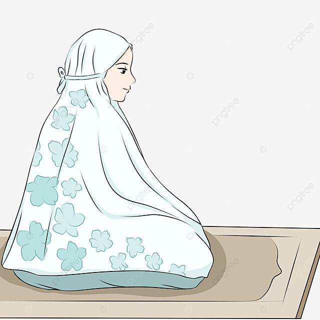 Gambar Kartun Muslimah Sholat