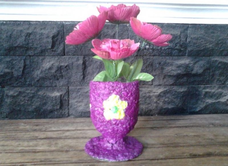Cara Membuat Vas Bunga Dari Bubur Kertas