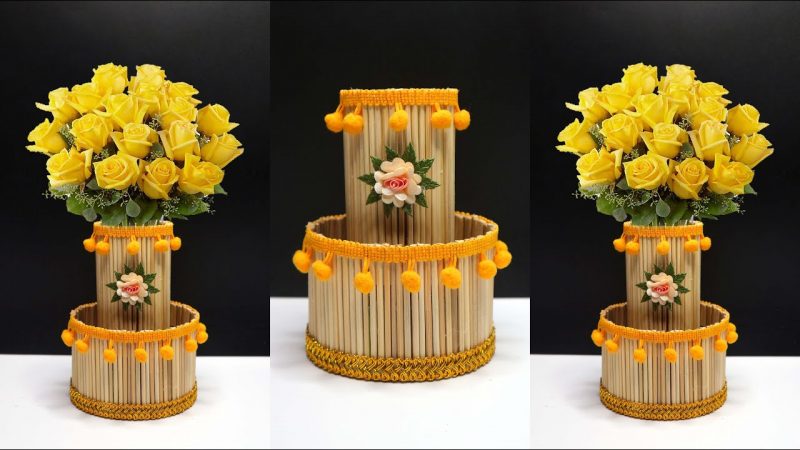 Cara Membuat Vas Bunga dari Bambu